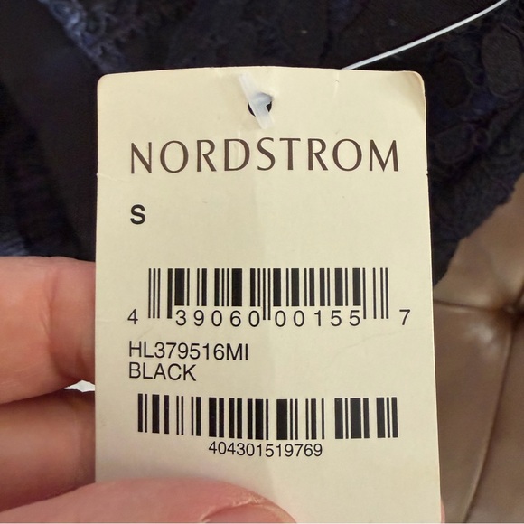 Chelsea28 Black Lace Midi Dress with Peplum Waist - Picture 12 of 12